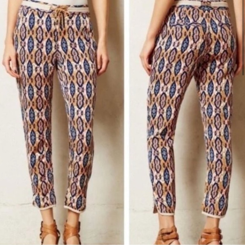 Anthropologie Pilcro the Letterpress Boho Ikat Pants Size 29